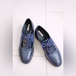 Geox blue Oxford shoes
